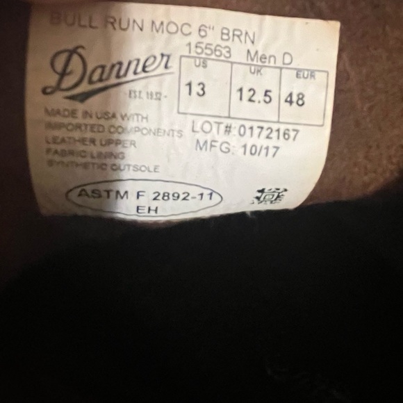 Danner Dark Brown Men's Leather Boots - Picture 6 of 8